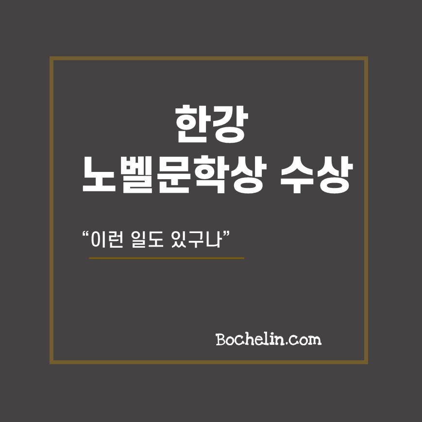 한강 작가의 노벨문학상 수상을 보여주는 썸네일 이미지